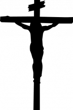 crucifix silhouette, jesus christ cross free svg file