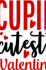 cupid cutest valentine, hearts, valentine's day free svg file