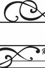 custom name - the residence split text frame, home decor - free svg file for members