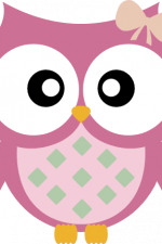 cute owl, baby girl, decoration - free svg file for members