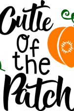 cutie of the patch, pumpkin and spider, halloween free svg file