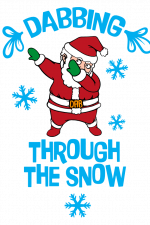 Dabbing Through The Snow, Christmas Free Svg File