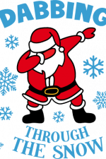 dabbing through the snow, santa claus, christmas free svg file