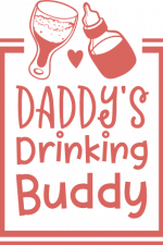 daddy's drinking buddy, funny baby onesie, newborn free svg file
