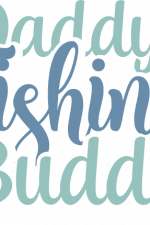 daddy's fishing buddy, fisherman, baby shirt free svg file