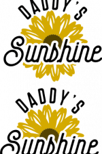 daddy's sunshine, baby onesie, newborn free svg file