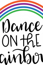 dance on the rainbow, dancing free svg file