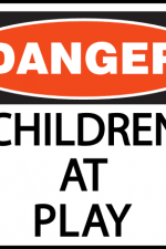 danger children at play, road sign free svg file