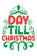 Day Till Christmas, Holiday Free Svg File