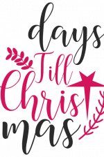 Days Till Christmas, Holiday Free Svg File