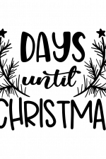 Days Until Christmas, Holiday Free Svg File