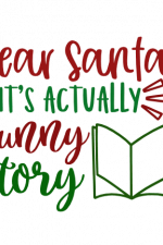 Dear Santa It's actually Funny Story, Book, Christmas Free Svg File