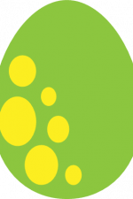 decorated egg with dots, easter free svg file