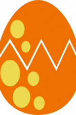 decorated egg with dots, easter free svg file