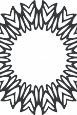 decorative circle frame free svg file