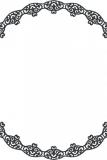 decorative circle monogram frame free svg file