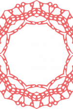 decorative circle monogram frame free svg file