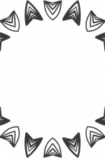 decorative circle monogram frame free svg file
