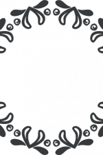 decorative circle monogram frame free svg file
