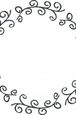 decorative circle monogram frame free svg file