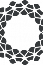 decorative circle monogram frame free svg file