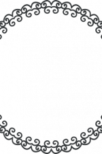 decorative circle monogram frame free svg file