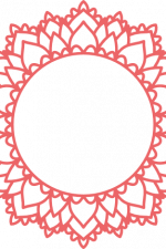 decorative circle monogram frame free svg file