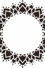 decorative circle monogram frame, mandala free svg file