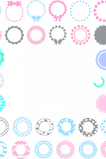 decorative circle monogram frames, bundle free svg file