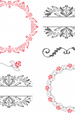 decorative ornamental frame bundle free svg file