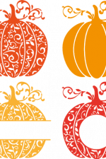 decorative pumpkin bundle monogram frame, autumn free svg file