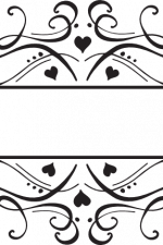 decorative split text frame, home decor - free svg file for members