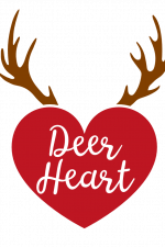 Deer Heart, Valentine's Free Svg File
