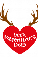 Deer Valentine's Day, Love Free Svg File