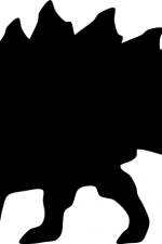 dinosaur silhouette, stegosaurus, dino free svg file