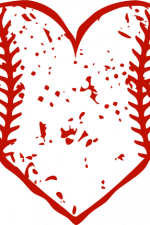 distressed heart baseball ball, sport free svg file