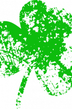 distressed shamrock, st patrick's day free svg file