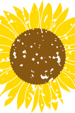 distressed sunflower, summer, grunge free svg file