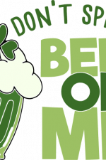 don't spill beer on me, st patrick's day free svg file