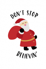 Don't Stop Believin, Christmas Free Svg File