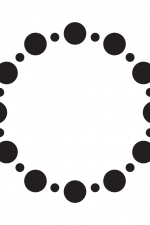 Dotted Circle Monogram, Decoration Free Svg File