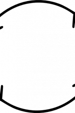 double arrow circle, decoration free svg file