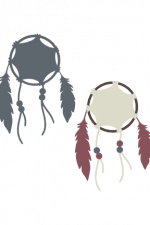 Dream Catcher Silhouette, Decorative Free Svg File