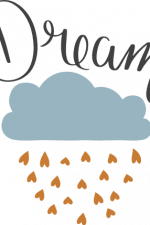 dream, cloud and hearts, dreamer free svg file