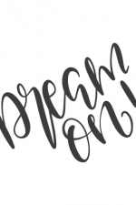 Dream On sign Free Svg File