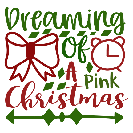 dreaming-of-a-pink-christmas-holiday-free-svg-file-SvgHeart.Com