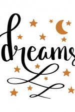 Dreams, Moon, Stars Free Svg File
