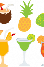 drinks bundle, pineapple, lime slice, drinks, cocktail free svg file