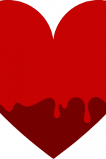 dripping heart, love, valentine's day free svg file