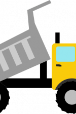 dump truck clipart, construction - free svg file for members